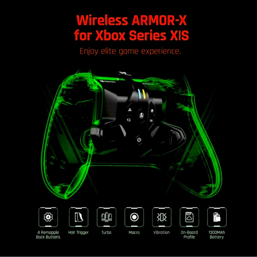 Wireless Controller for Xbox Series X|S - Black and Green
